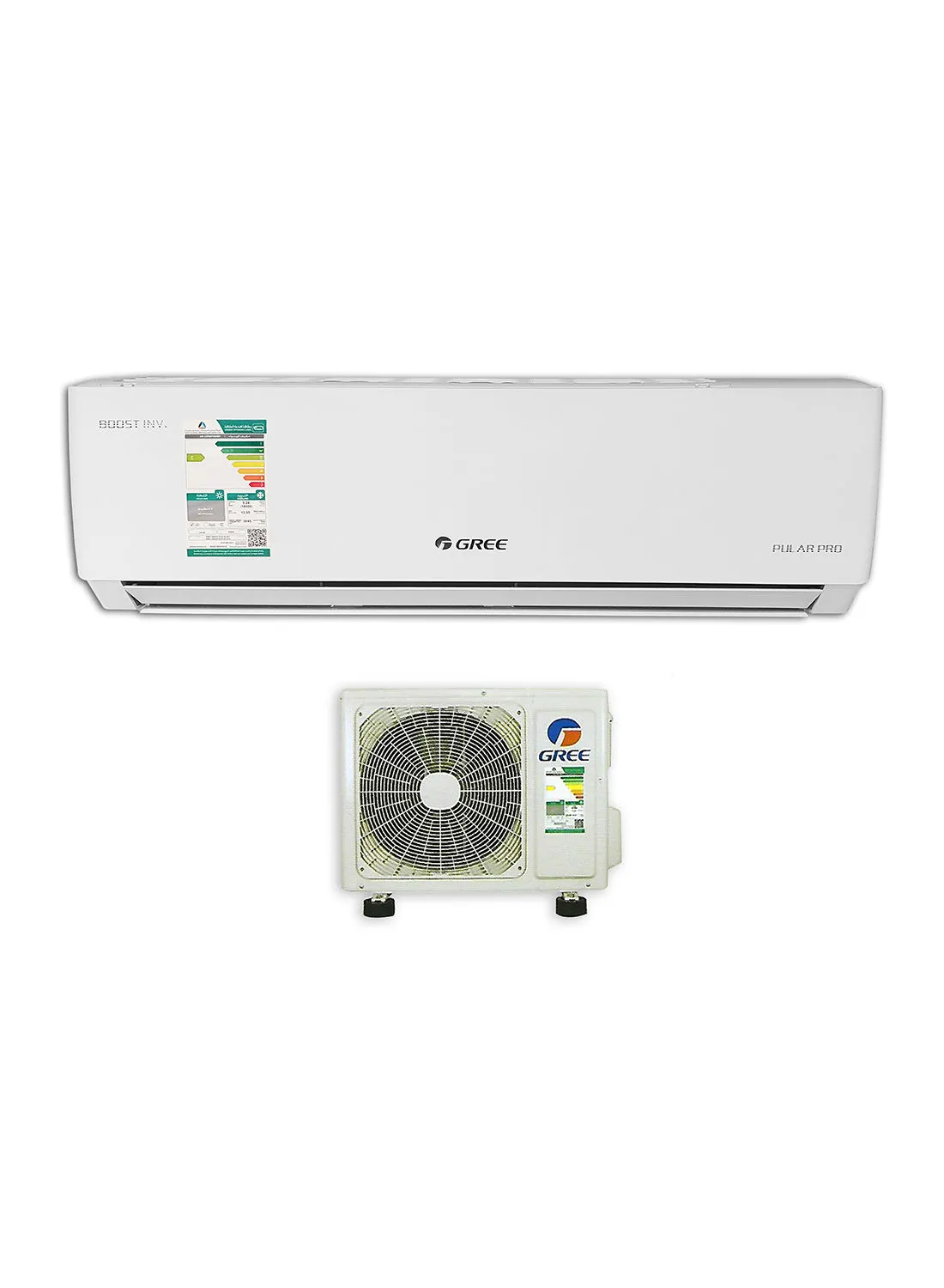 GREE Pular Split Air Conditioner 18500 BTU Cold With Wifi (2022 Model) 1.5 Ton GWC18AGDXF-D3NTA1F  . White