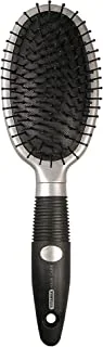Titania 1762 Pneumatic 10 Rows Hair Brush, Black/Silver