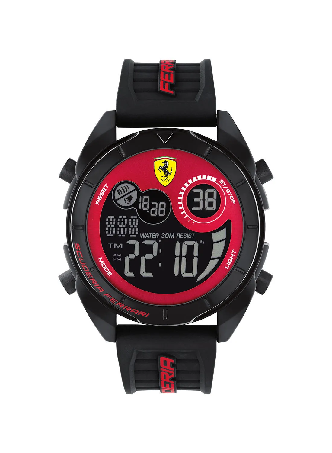 Scuderia Ferrari Men's Forza Digital Red Dial Watch - 0830877