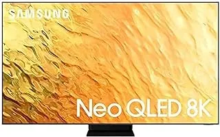 SAMSUNG 65 Inch TV Neo QLED 8K Stainless Steel Quantum HDR 32x Dolby Atmos Audio Smart Hub with 8 Speakers and In-Built Woofer Mini LED - QA65QN800BUXSA (2022 model)
