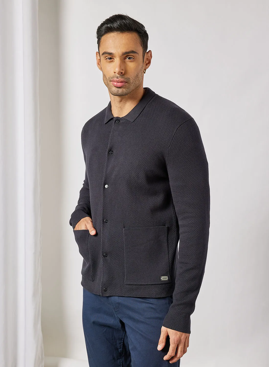 ONLY & SONS Buttoned Cardigan Navy