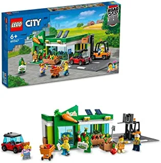 مجموعة بناء متجر بقالة مدينة LEGO® 60347 (404 قطعة)
