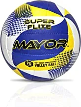 Mayor Super Flight Match Volley Ball - Official Size 4, PU Hand Stitched Outdoor/Indoor Beach Game Volleyball