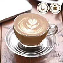 Ocean Caffe Latte Cup & Saucer Set 260 Milliliter 6 Piece Set