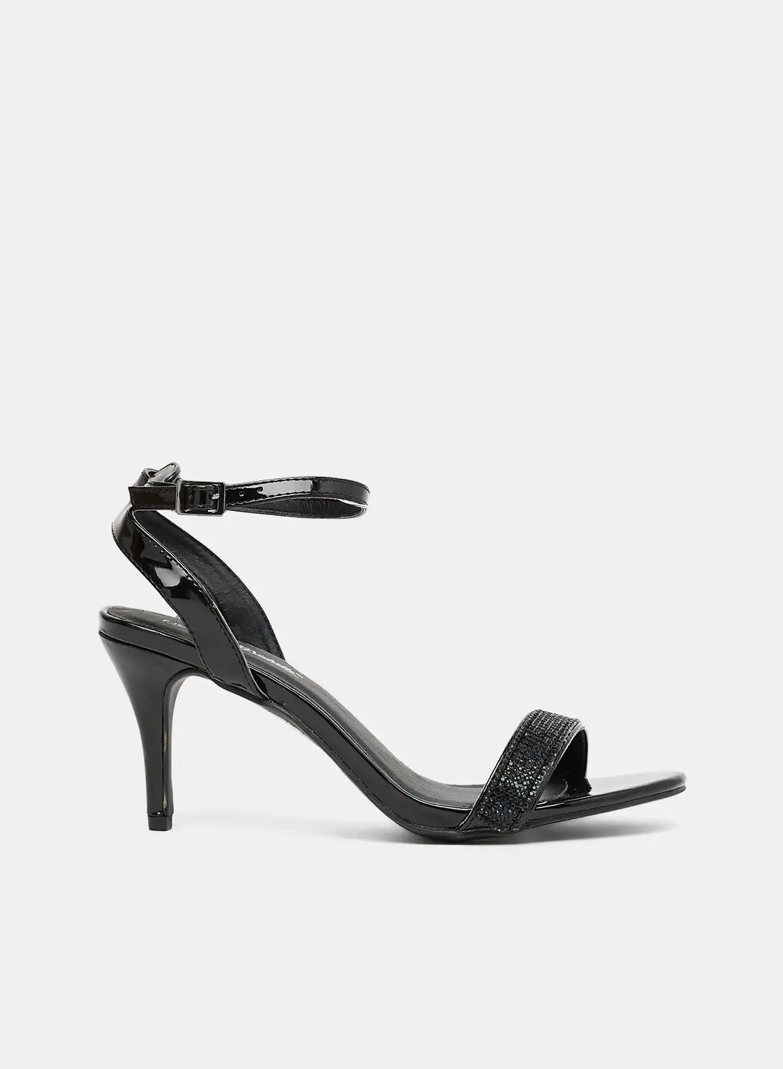 Anne Michelle Faux Leather High-Heel Sandals