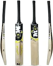 MG Kashmir Willow Ultimate Cricket Bat for Light/Hard Tennis and leather Ball with Cover YELLOW - MGKW02