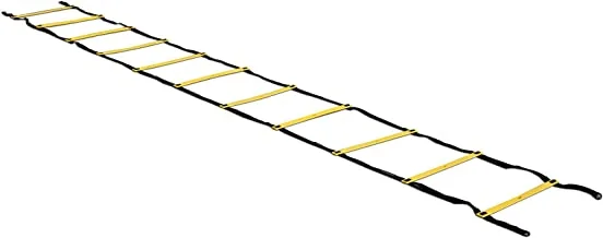 Liveup Agility Ladder, 4 Metre Length, Black/Yellow