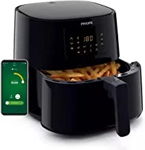 Philips Airfryer XL - 2000W, 50Hz, 6.2L, 1.2KGs, 14-in-1 Cooking Functions, 7 Presets, Rapid Air Technology, Connected with HomeID APP, Black - HD9280/90