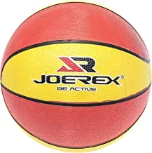 Joerex AJAA10139 Rubber Basketball, Size 3, Brown