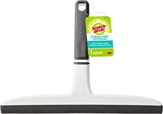 Scotch-Brite Dual Blade Squeegee | Multipurpose | Rubber | Wiper for Home | Kitchen | Shower | Bath | Glass | Window | Wiper Bathroom | 1 unit/pack
