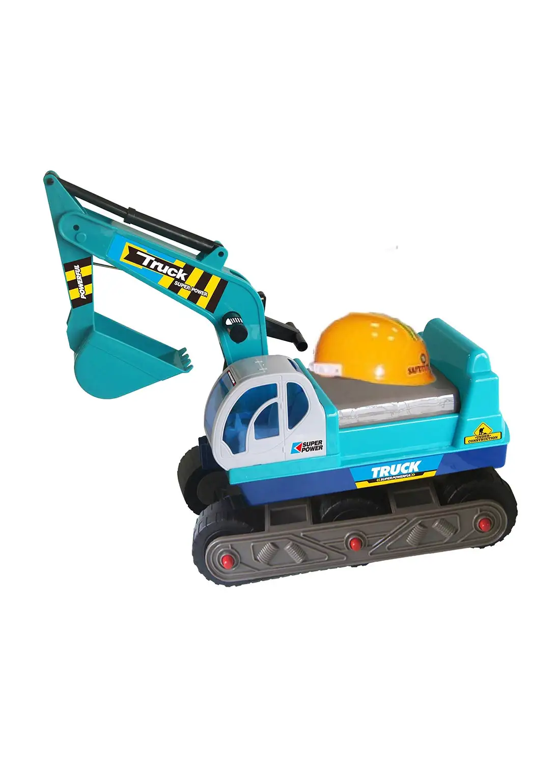 QUNXING Cartoon Wheeled Excavator Stroller Toy
