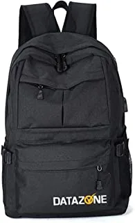 Datazone unisex laptop backpack bag, black