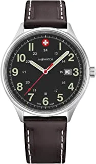 ساعة ام-ووتش صناعة سويسرية ايرو 41 انالوج مينا اسود للرجال WBL.40220.LG
