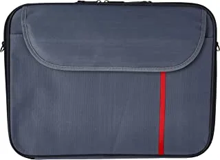 حقيبة كمبيوتر محمول داتا زون حقيبة كتف 15.6 بوصة رمادية مع 4 منافذ يو اس بي هاب 2.0 متعدد الألوان.