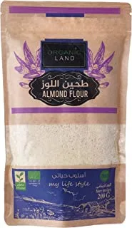 Organic Land Organic Almond Flour, 200 g, Multicolour