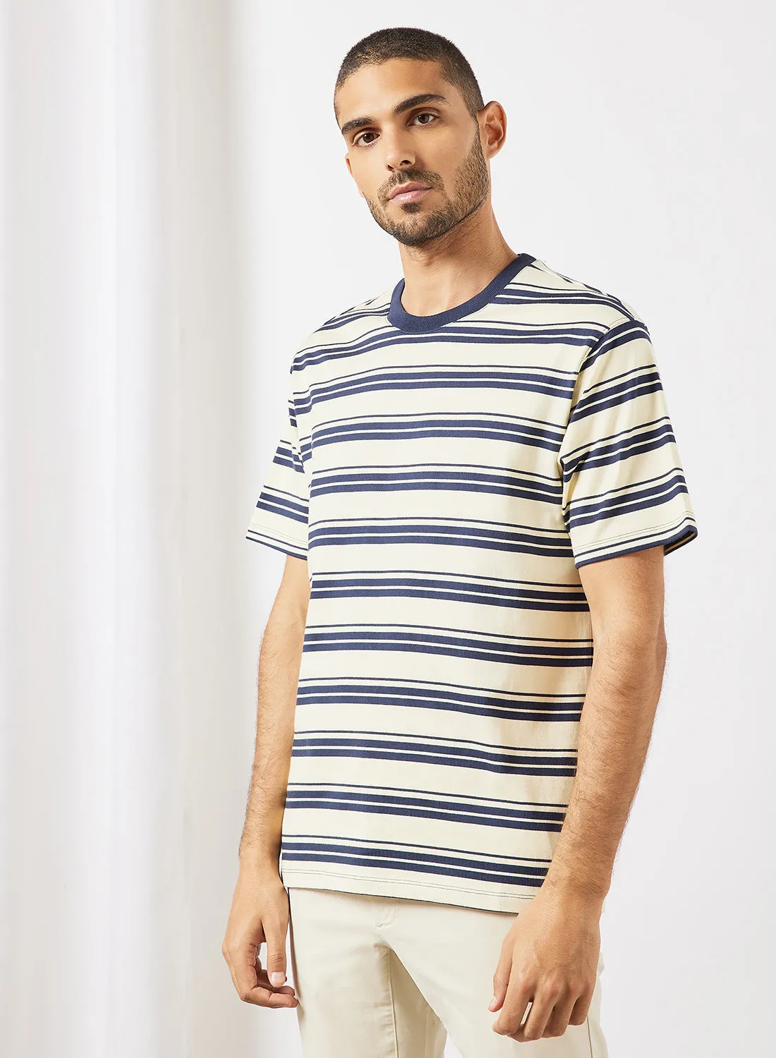 MANGO Striped T-Shirt