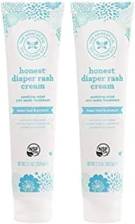 Honest Diaper Rash Cream 2 Bottles (2.5 Ounce)