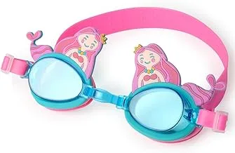 Winmax Unisex Child Mermaid Swimming Goggles, Blue and Pink