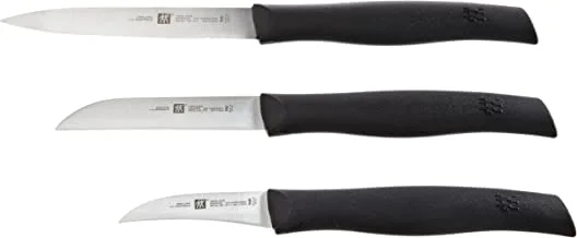 Zwilling Kitchen Knife Set, Silver/Black, 3 Pieces, 1003015