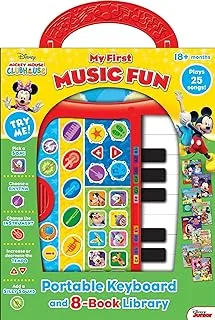 Disney Mickey Mouse Clubhouse - My First Music Fun Portable Electronic Keyboard and 8-Book Library - PI Kids