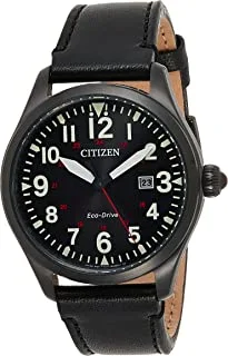 Citizen mens solar powered watch, analog display and leather strap - bm6835-23e, strap