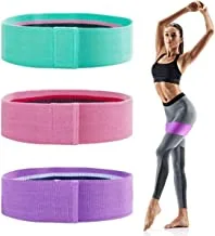Annefish 3-Piece Resistance Band Set Fitness Band for Squat Glute Hip,3 Levels Squat Fitness Yoga Stretching Band