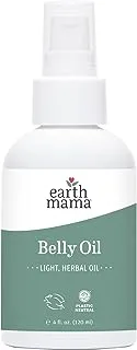 Earth Mama Belly Oil to Help Ease Skin and Stretch Marks, 4-Fluid Ounce