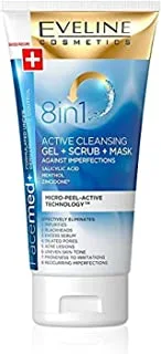 Eveline FACEMED plus 8IN1 ACTIVE CLEANSING GEL plus SCRUB plus MASK 150ML(8943)