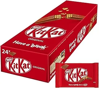 Nestle Kitkat 4 Finger Milk Chocolate Wafer Bar 36.5 (24 Bars)