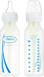 Dr Brown's 8 Oz - 250 Ml Pp Narrow-Neck Baby Bottle, 2-Pack_Sb82006