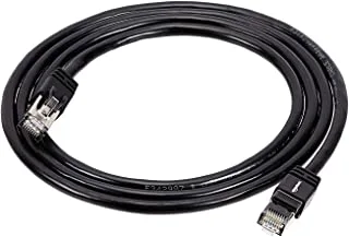 Amazon Basics RJ45 Cat 7 High-Speed Gigabit Ethernet Patch Internet Cable, 10Gbps, 600MHz - Black, 5-Foot (1.5M), 5-Pack