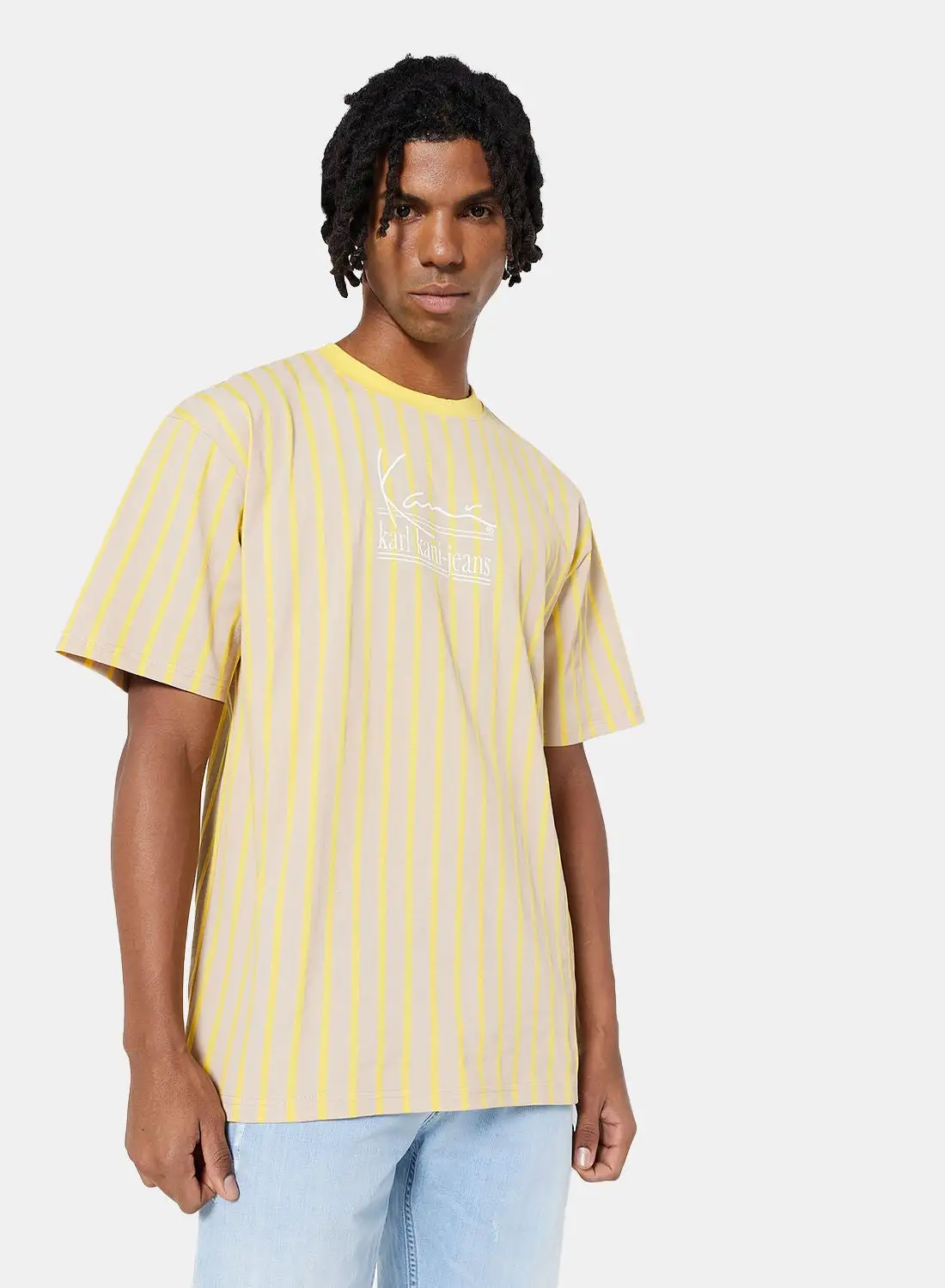 Karl Kani Signature KKJ Pinstripe T-Shirt