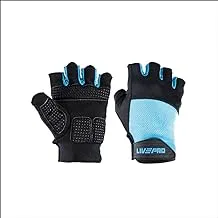Liveup Fitness Glove, Small/Medium, Black/Blue