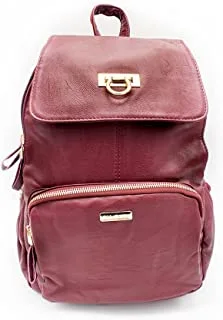 Leather backpack for girls, lightweight school bag suitable to wear on all occasions