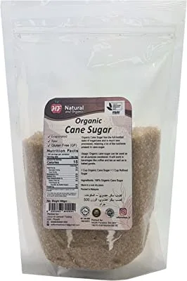 Health Paradise Natural & Organic Cane Sugar 500gm, White