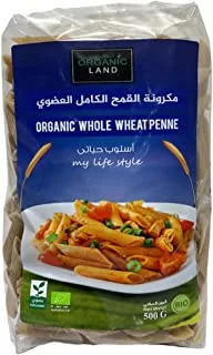 Organic Land Organic Whole Wheat Penne, 500 g