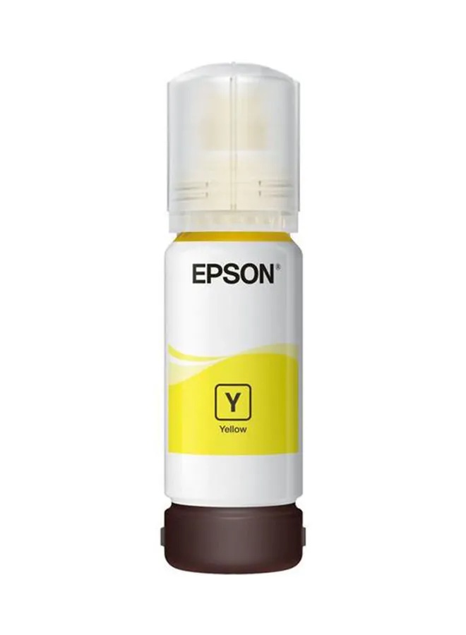 زجاجة حبر EPSON 106 EcoTank ، صورة لإعادة تعبئة الطابعة - أصفر