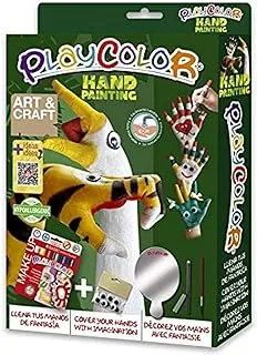 Playcolor Pack Art and Craft Hand Painting Color, Multicolor