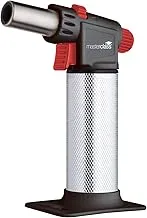 MasterClass KCMCTORCH2 Deluxe Gas Kitchen Blow Torch, Silver/Black/Red