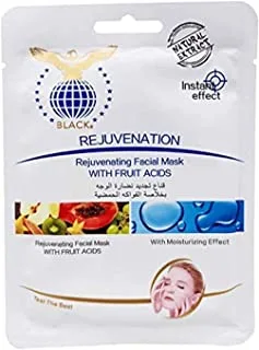 BLACK Fruit Acids Facial Sheet Mask 30 ml, White