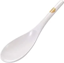 Melamine serving spoon golden leaves 21 cm