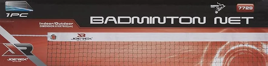 Joerex Badminton Net (Nylon) 7729 @Fs, Multi-color