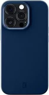 جراب سيليكون ناعم الملمس لهاتف Iphone 13 Pro من سيلولارلاين مع تقنية ميكروبان مدمجة وتقنية مضادة للبكتيريا - أزرق