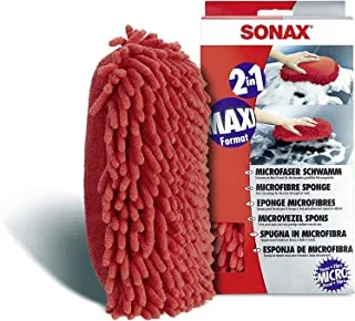 Sonax Microfibre Sponge (1 Piece) - XL Sponge, Highly Absorbent. Foams up Car Shampoo and Removes Stubborn Dirt | Item No. 04281000