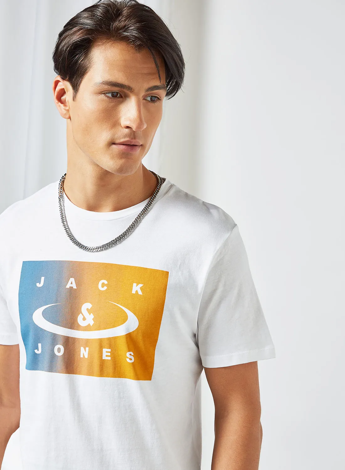JACK & JONES Logo Detail T-Shirt White
