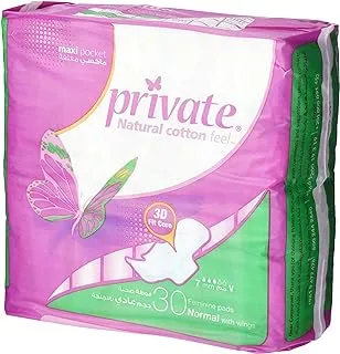 Private maxi pocket sanitary pads normal 180-pads, pink