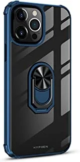 HYPHEN NEXA Bumper Ring Case Compatible With iPhone 13 Pro Max (Thermoplastic | Blue | Solid) -Equipped With Shock Absorbing Technology