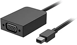 Microsoft Ejp-00008 Mini Displayport Vga - واجهة الكابل / محولات الجنس (منفذ عرض صغير ، VGA ، ذكر / ذكر ، أسود