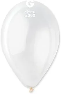 Gemar Standard Latex Balloon 100-Pieces, 12-inch Size, Transparent