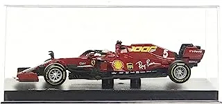Bburago 1:43 Scale Scuderia Ferrari-Charles Leclerc Formula-1 Model Racing Car with Helmet, Assorted Colors